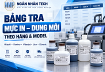 Bảng Tra Mực In – Dung Môi Máy In Date Theo Hãng Và Model
