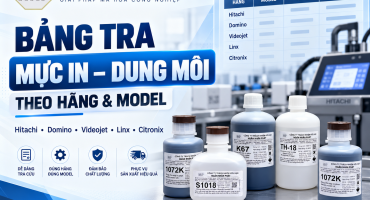 Bảng Tra Mực In – Dung Môi Máy In Date Theo Hãng Và Model