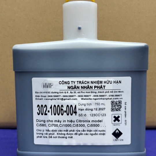 MỰC IN DUNG MÔI CITRONIX 302-1006-004 – MAKE-UP 750ML