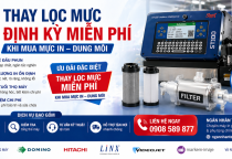 Thay lọc mực định kỳ miễn phí khi mua mực in – dung môi