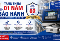 Tặng thêm 1 năm bảo hành khi mua máy in mới