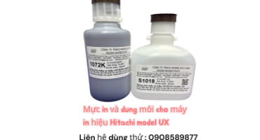 Mực n Và  Dung Môi cho máy in hiệu Hitachi model UX 