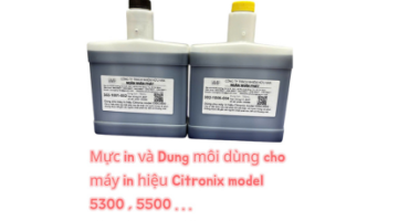 Mực in và dung môi dùng cho máy in hiệu Citronix model Ci5300 và Ci5500