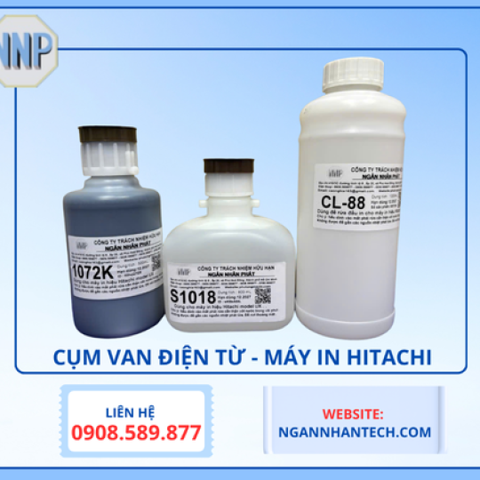 Cụm Van Điện Từ (solenoid Valve) Máy In Hitachi
