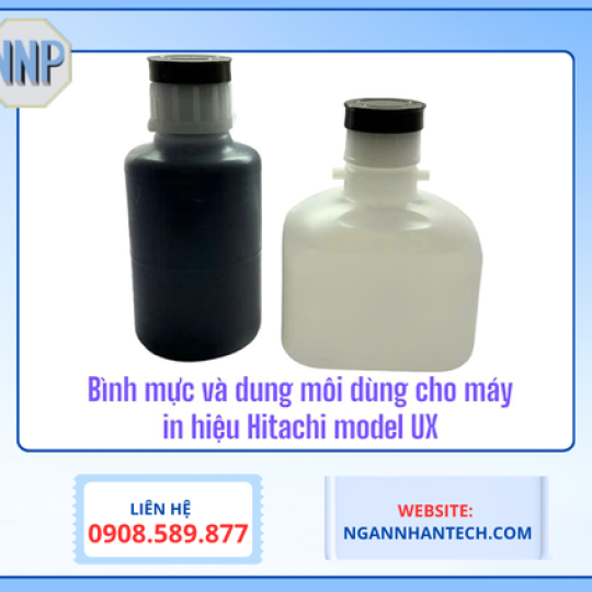 Bình Mực Và Dung Môi Dùng Cho Máy In Hiệu Hitachi Model UX 